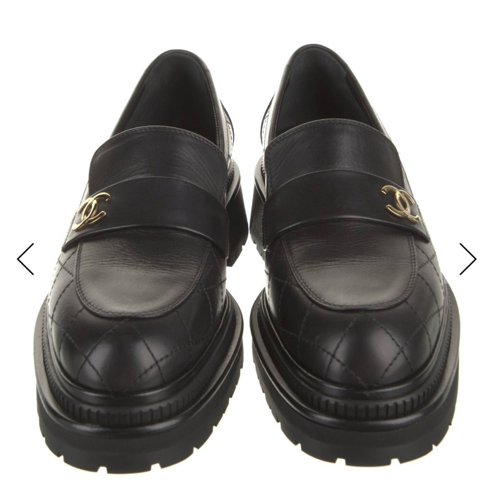 2023 Chanel Interlocking CC Logo Loafers - Picture 3 of 6